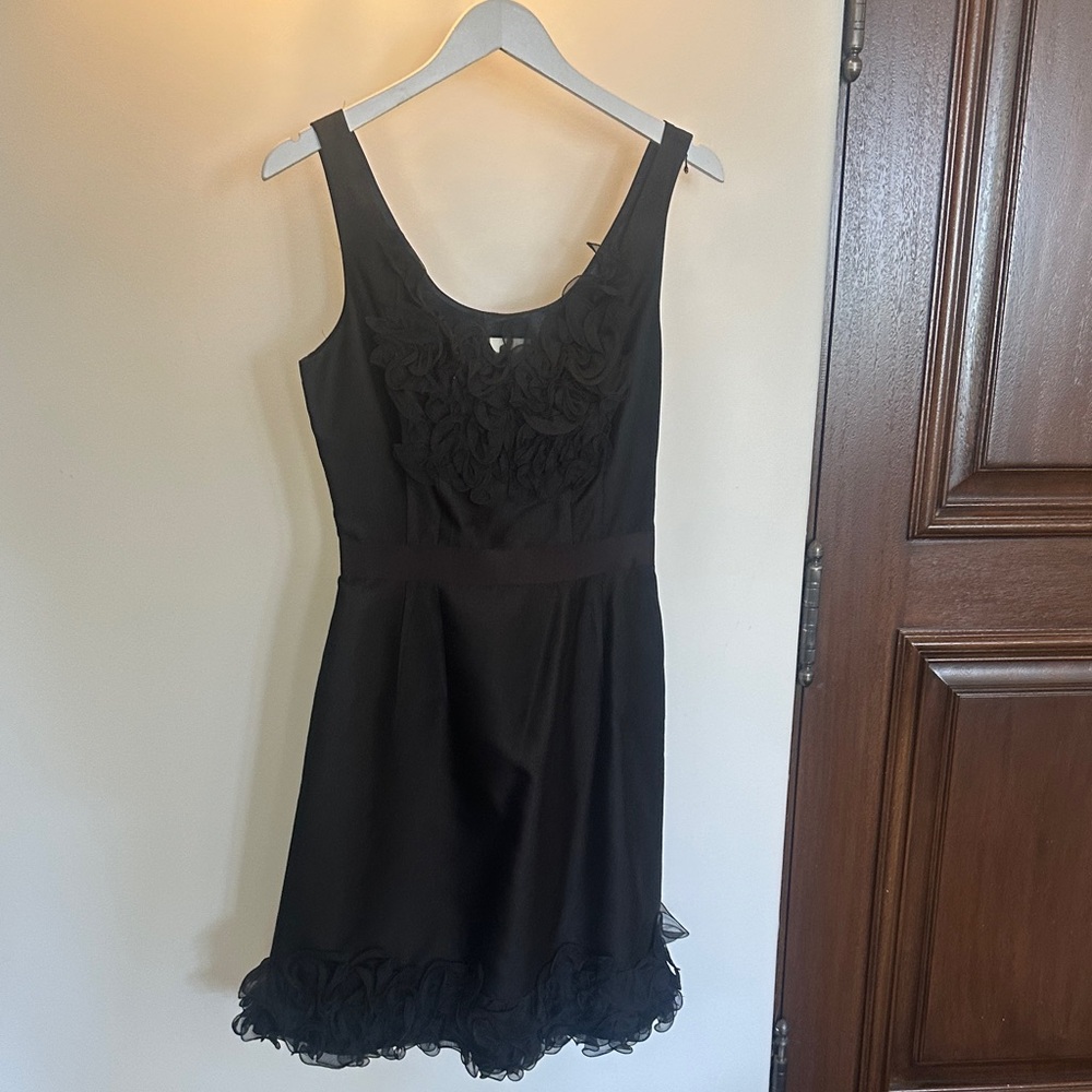 Kate Spade Black Ruffle Mini Dress